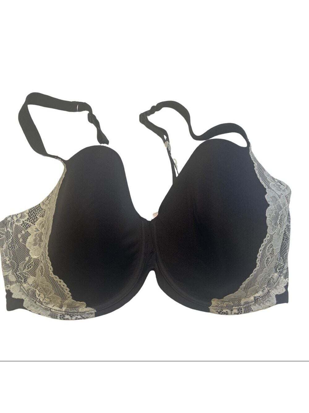 La Senza Lacy Push Up Bra Black 34D Underwire Intimates Flirtycore Lingerie